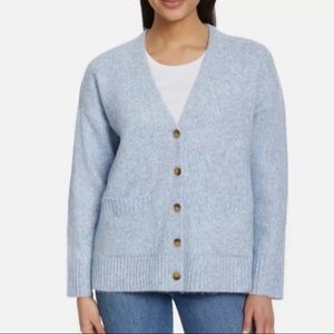 Ella Moss ladies Sweater Button Up Cardigan Blue Size XL XXL NWT